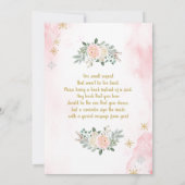 ベビー外は寒いベビーシャワーガール招待状 招待状 (裏面)