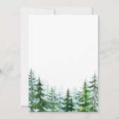 ベビー外は寒いベビーシャワー招待状 招待状 (裏面)