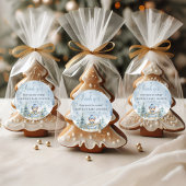 ベビー外は寒い冬熊ありがとう ラウンドシール