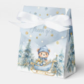 ベビー外は寒い冬熊│青金ゴールド フェイバーボックス (正面サイド)