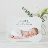 ベビー外は寒い初めてのクリスマス シーズンカード (スタンド正面)