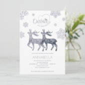 ベビー外は寒い北欧ツインズベビーシャワー 招待状 (スタンド正面)