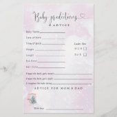 ベビー外は寒い女の子の冬の赤ちゃんシャワー (正面)