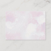 ベビー外は寒い女の子の冬の赤ちゃんシャワー エンクロージャーカード (裏面)