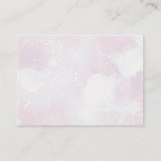 ベビー外は寒い女の子の冬の赤ちゃんシャワー エンクロージャーカード (裏面)