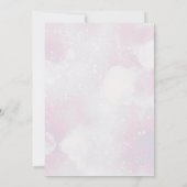 ベビー外は寒い女の子の冬の赤ちゃんシャワー 招待状 (裏面)