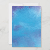 ベビー外は寒い男の子の冬の赤ちゃんシャワー 招待状 (裏面)