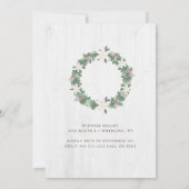 ベビー外は寒い郊外のベビーシャワー 招待状 (裏面)