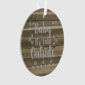 ベビー外は寒い オーナメント (正面)