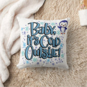 ベビー外は寒い クッション (ブランケット)