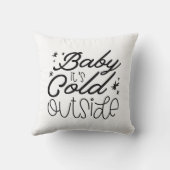 ベビー外は寒い クッション (裏面)