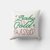 ベビー外は寒い クッション (裏面)