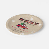 ベビー外は寒い |クリスマスベビーシャワー ペーパープレート (アングル)