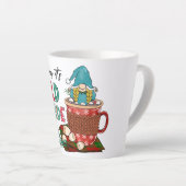 ベビー外は寒い |クリスマス格言 カフェラテマグ (右アングル)