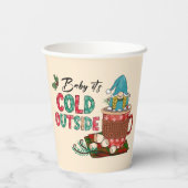 ベビー外は寒い |クリスマス格言 紙コップ (裏面)
