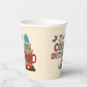 ベビー外は寒い |クリスマス格言 紙コップ (右)