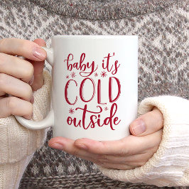 ベビー外は寒い コーヒーマグカップ