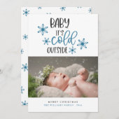 ベビー外は寒い シーズンカード (正面/裏面)