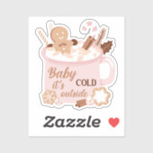 ベビー外は寒い シール (シート)