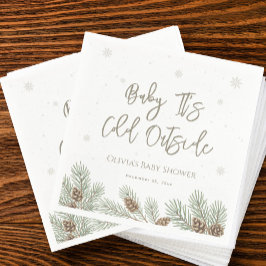 ベビー外は寒い スタンダードカクテルナプキン