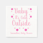 ベビー外は寒い スタンダードカクテルナプキン (正面)