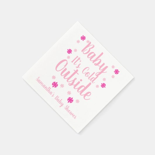 ベビー外は寒い スタンダードカクテルナプキン (角)