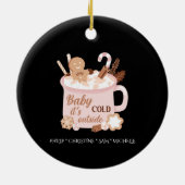 ベビー外は寒い セラミックオーナメント (裏面)