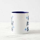 ベビー外は寒い ツートーンマグカップ (中央)