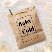 ベビー外は寒い フェイバーバッグ (クリップ留めされた状態)