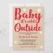 ベビー外は寒い |フェスティバルパーティー 招待状 (正面)
