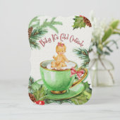 ベビー外は寒い |ベビーシャワー招待状 招待状 (スタンド正面)