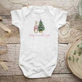 ベビー外は寒い ベビーボディスーツ