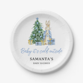 ベビー外は寒い ペーパープレート