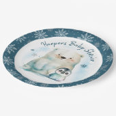 ベビー外は寒い ペーパープレート (アングル)