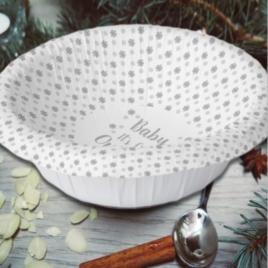 ベビー外は寒い ペーパーボウル