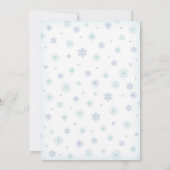 ベビー外は寒い、ボーイシャワー招待状 招待状 (裏面)