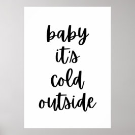 ベビー外は寒い ポスター