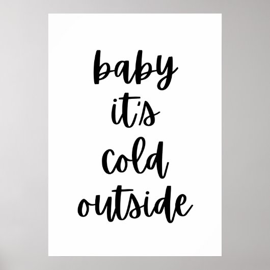 ベビー外は寒い ポスター (正面)