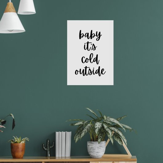 ベビー外は寒い ポスター (リビング1)