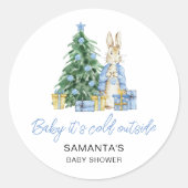 ベビー外は寒い ラウンドシール (正面)