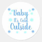 ベビー外は寒い ラウンドシール (正面)
