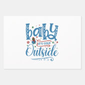 ベビー外は寒い ラッピングペーパーシート (正面3)