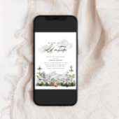 ベビー外は寒い |冬の素晴らしいシャワー 招待状