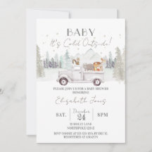 ベビー外は寒い、冬の赤ちゃんシャワー