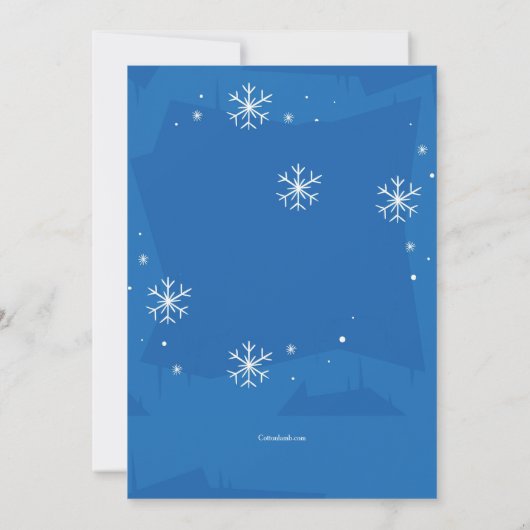 ベビー外は寒い 招待状 (裏面)