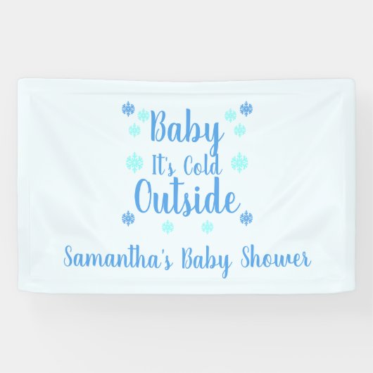 ベビー外は寒い 横断幕 (横)