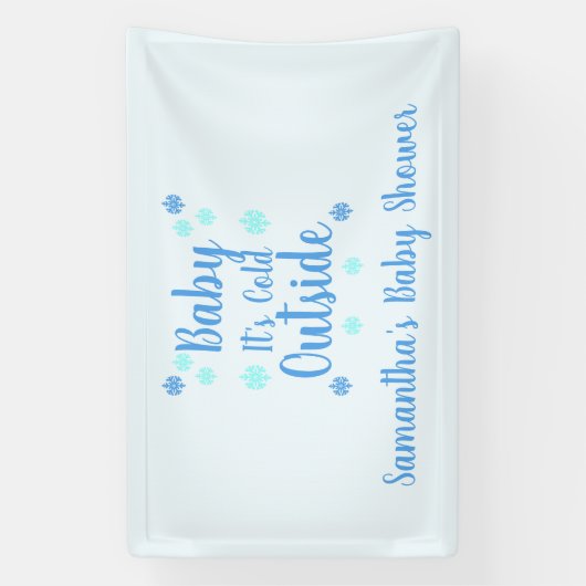 ベビー外は寒い 横断幕 (縦)