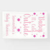 ベビー外は寒い 横断幕 (横)