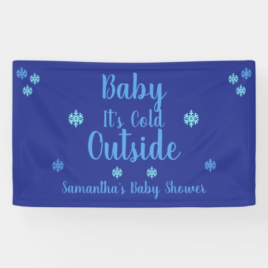 ベビー外は寒い 横断幕 (横)