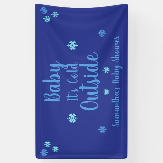 ベビー外は寒い 横断幕 (縦)